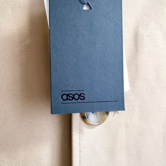 Trench Coat Camel Coat Boxy Longline XS - Picture 11 of 11